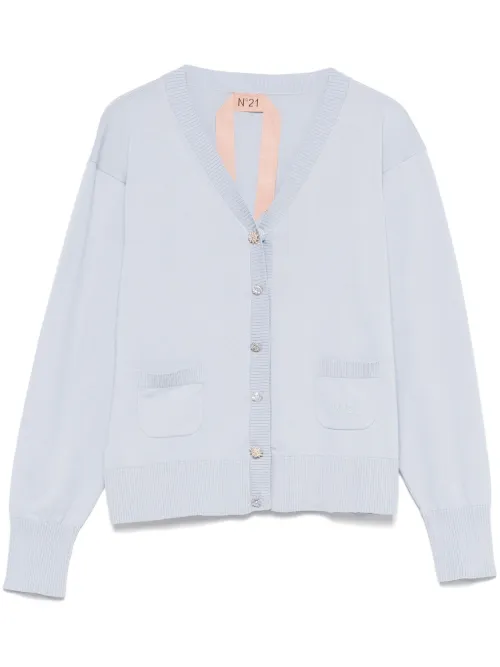 Nº21 cardigan à col v - Bleu - Nº21 - Modalova