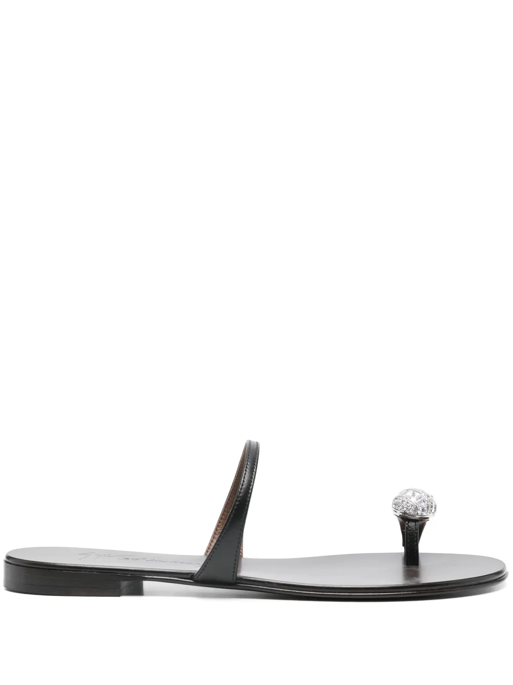 Giuseppe Zanotti Icon Ring slippers Zwart