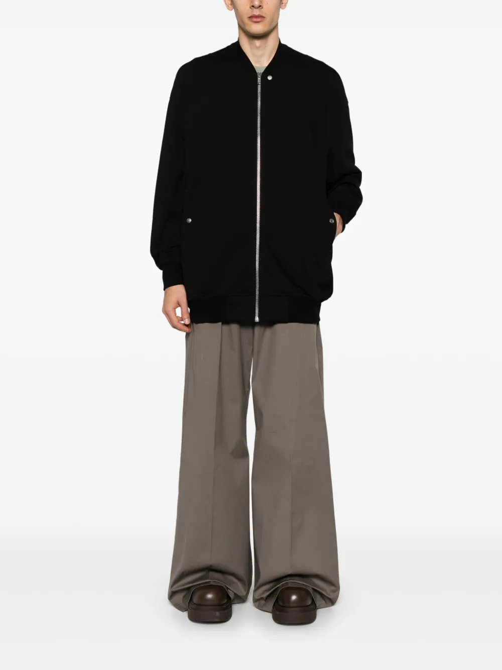 Rick Owens Jumbo Flight sweater - Zwart