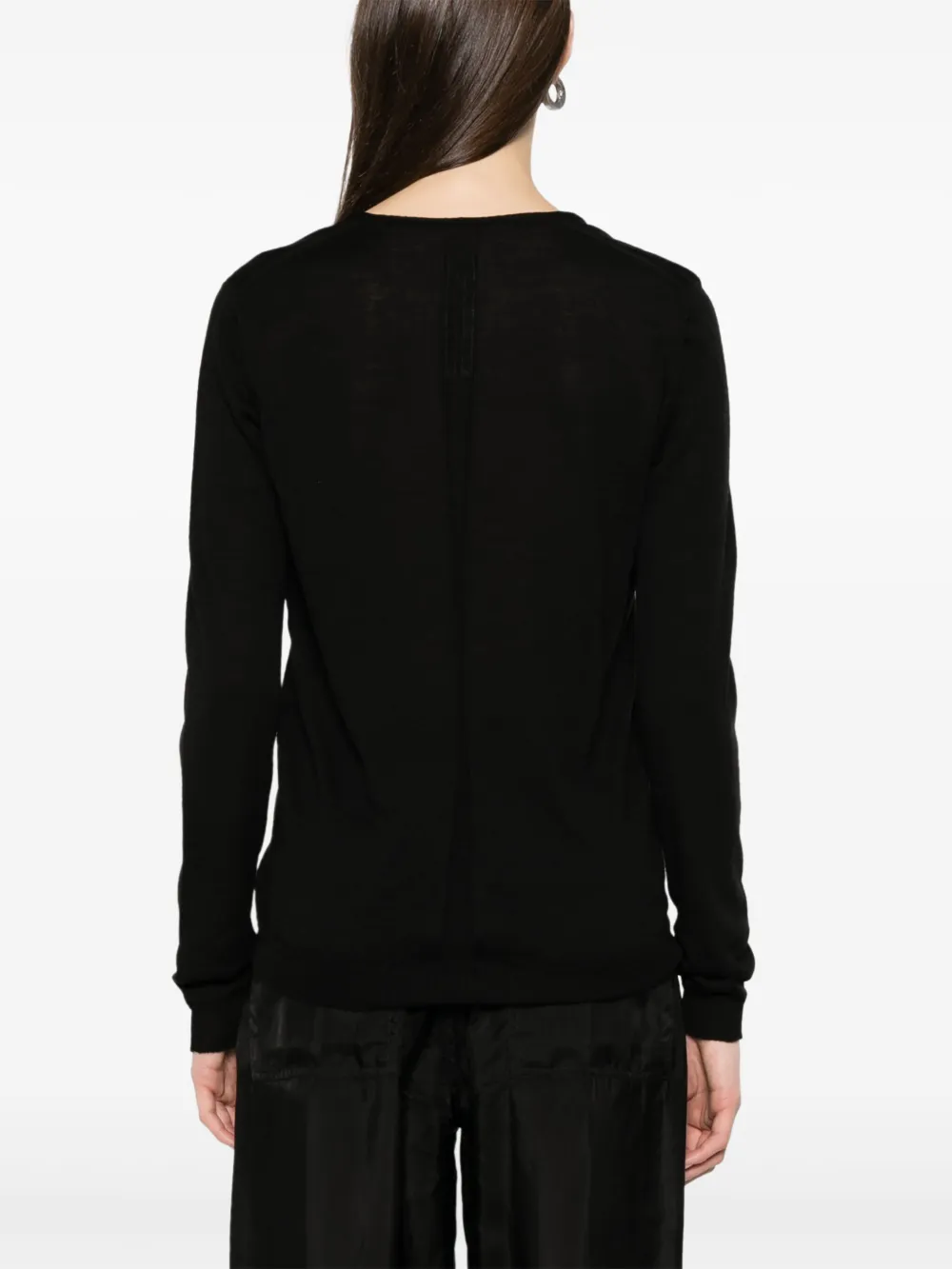 Rick Owens Trui met diepe V-hals Zwart