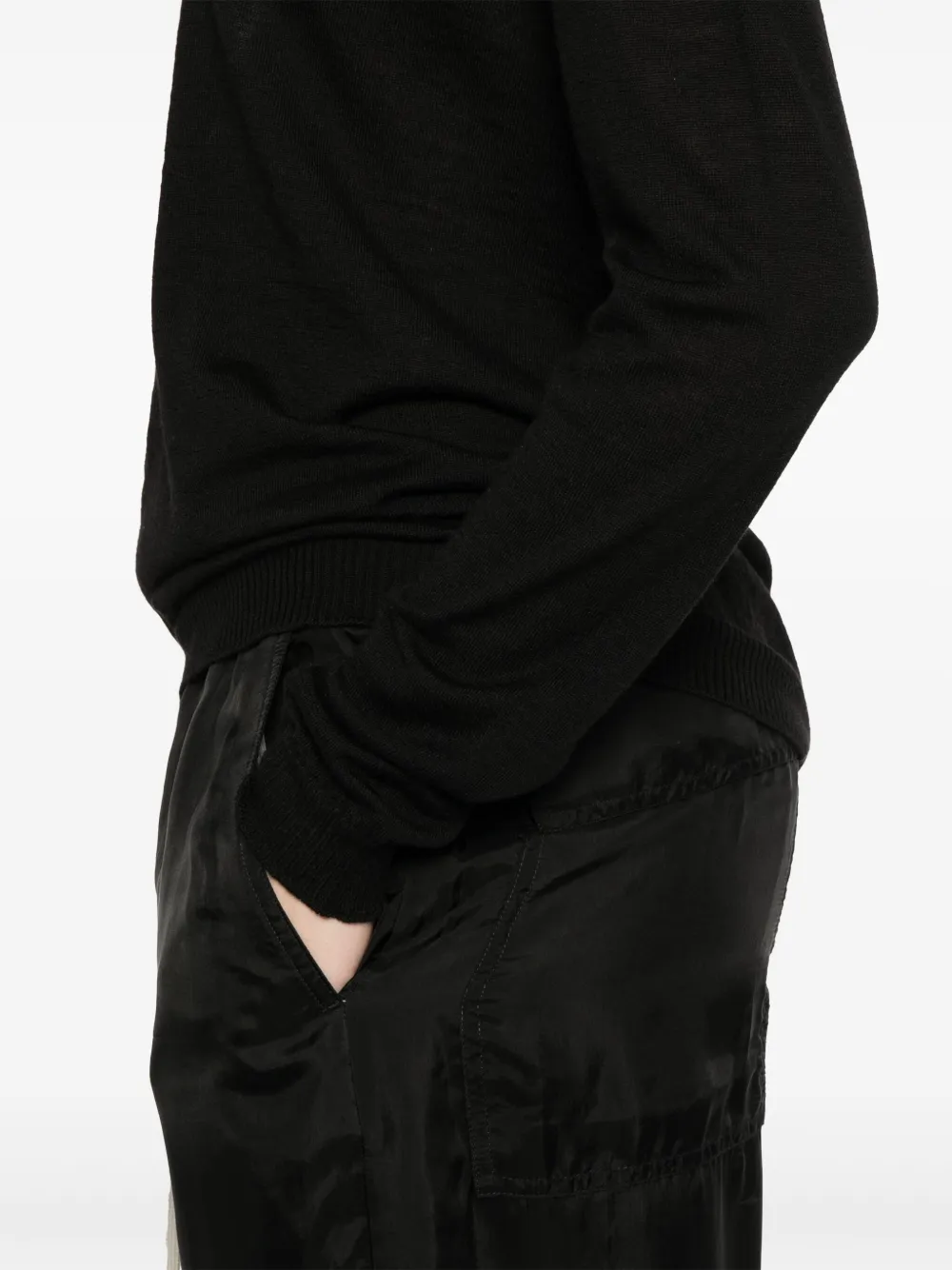 Rick Owens Trui met diepe V-hals Zwart