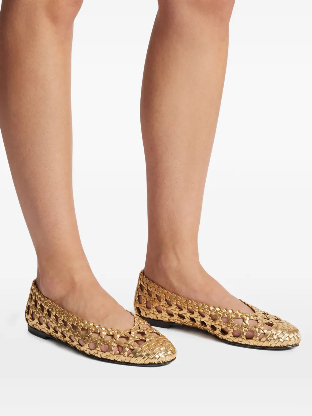 Giuseppe Zanotti Georgia Cage ballerina's Goud
