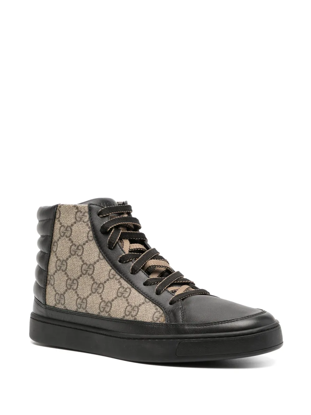 Gucci High-top sneakers met monogram - Zwart