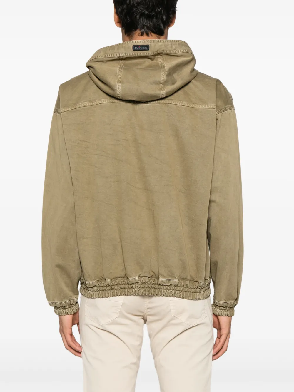 Kiton Jack met capuchon Groen