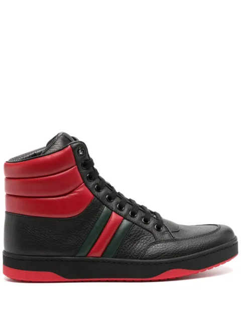 Gucci leather hi-top sneakers