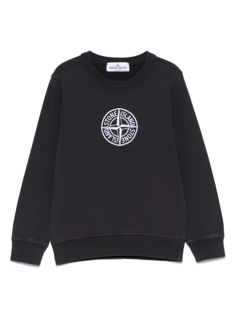 Stone Island Junior Compass-embroidered sweatshirt
