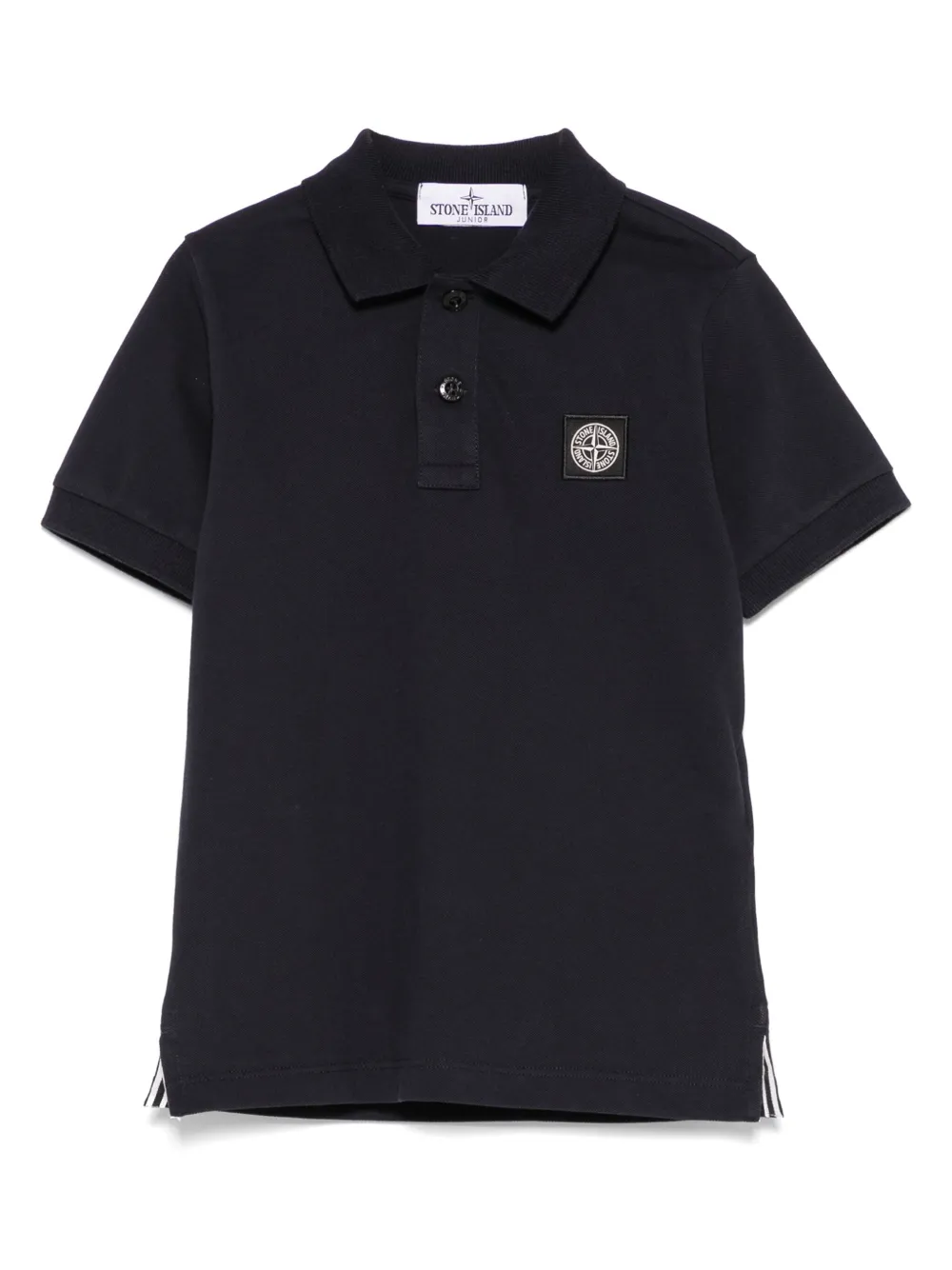 Stone Island Junior Camisa polo com patch de bússola | Azul | Image 1
