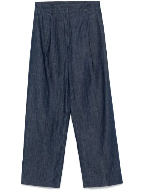 Another Tomorrow jeans anchos cambray