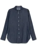 Another Tomorrow chambray shirt - Blue