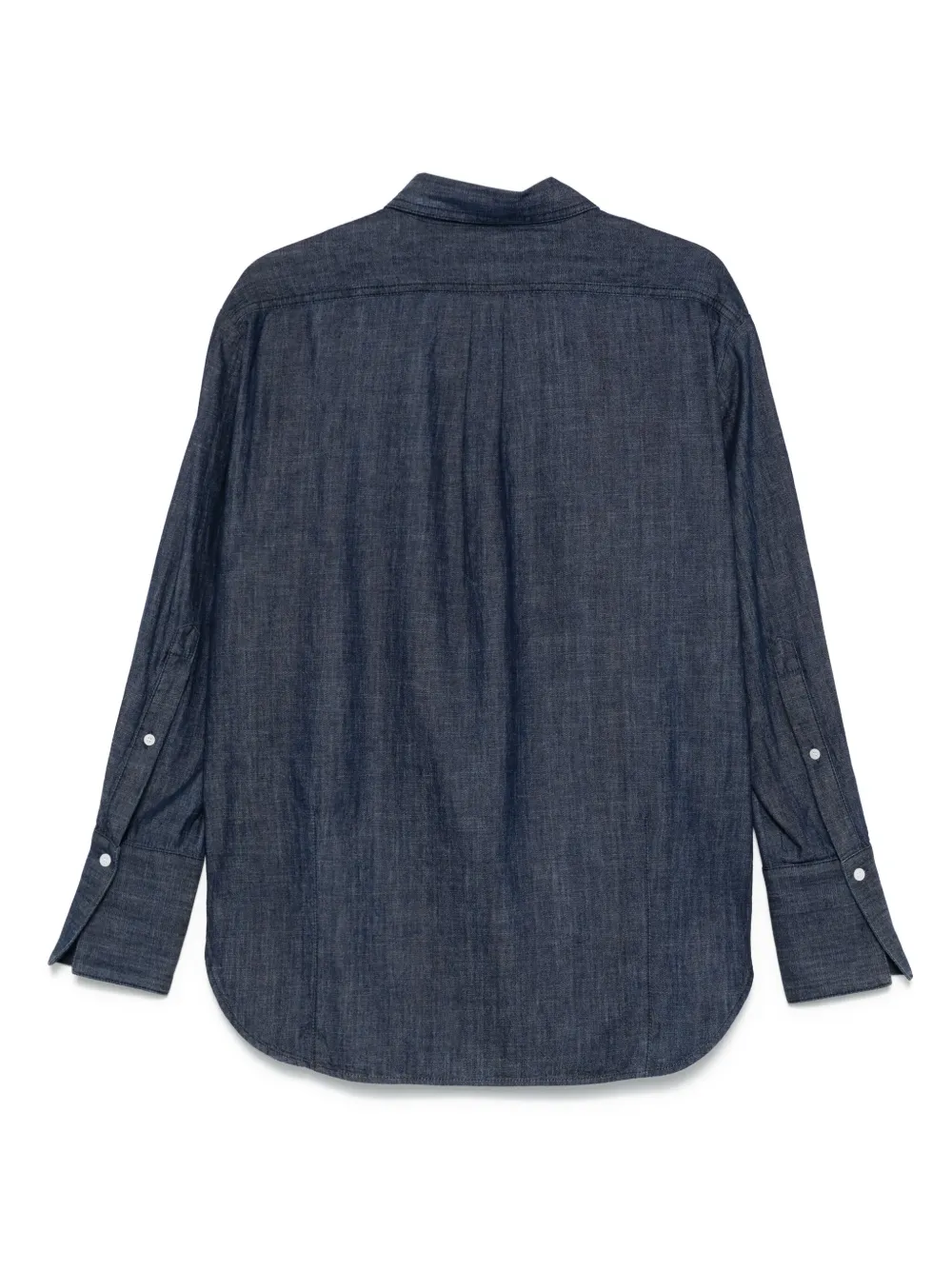 Another Tomorrow Chambray blouse - Blauw