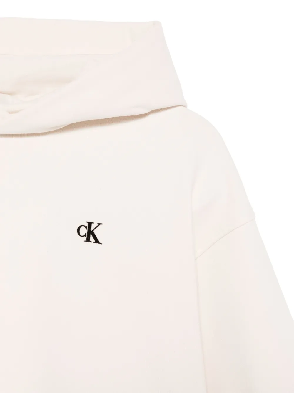 Calvin Klein Kids Hoodie met logo Beige