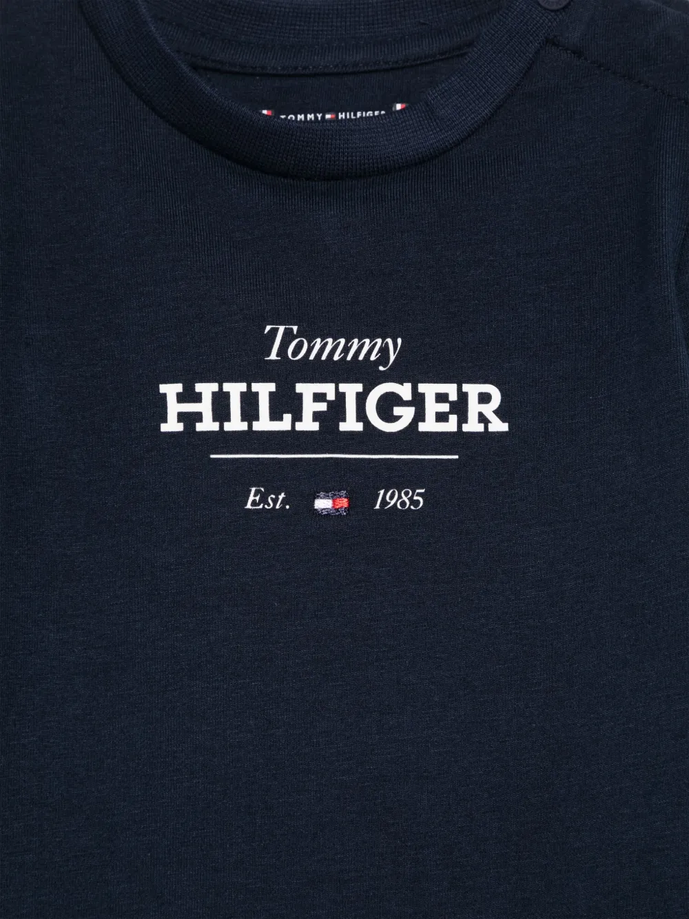 Tommy Hilfiger Junior T-shirt met logoprint Blauw