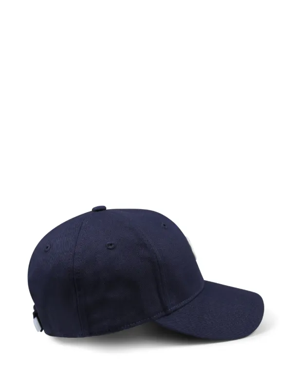 Moncler Enfant logo-patch Cotton Cap | Blue | FARFETCH