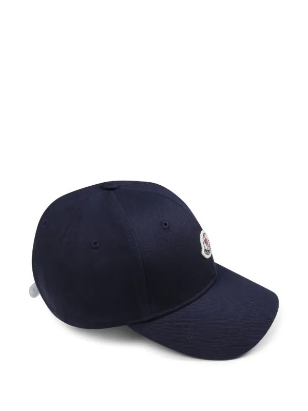 Moncler Enfant logo-patch Cotton Cap | Blue | FARFETCH Moncler Enfant logo-patch Cotton Cap | Blue | FARFETCH
