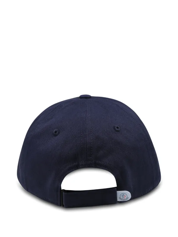 Moncler Enfant logo-patch Cotton Cap | Blue | FARFETCH
