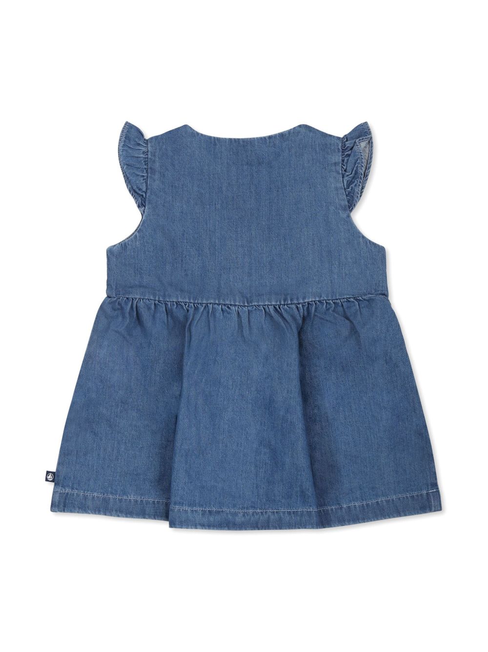 Petit Bateau Mouwloze spijkerjurk - Blauw