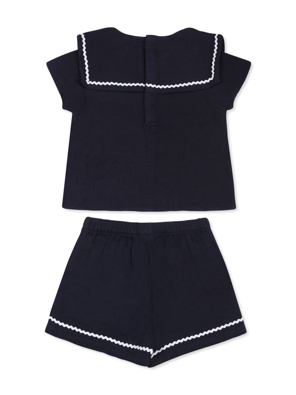 Petit Bateau Katoenen top en shorts - Blauw