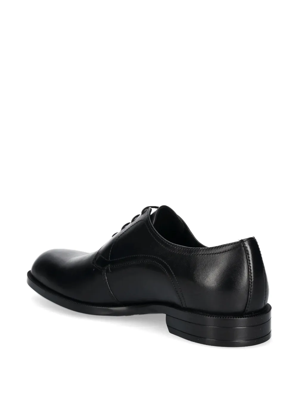 BOSS leather Derby shoes Black