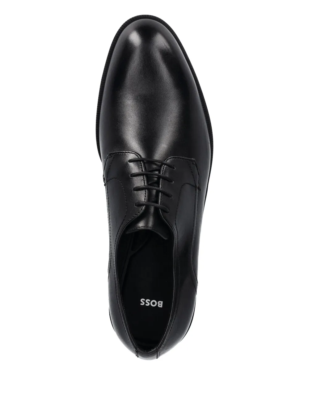 BOSS leather Derby shoes Black