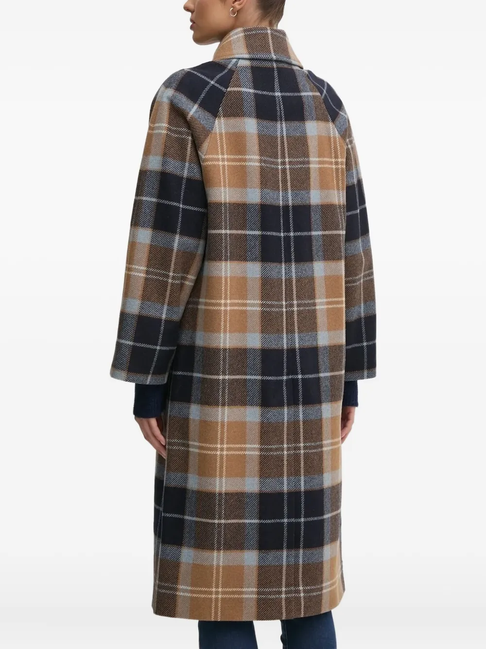 Barbour Kira Checked Single-breasted Coat In Multi