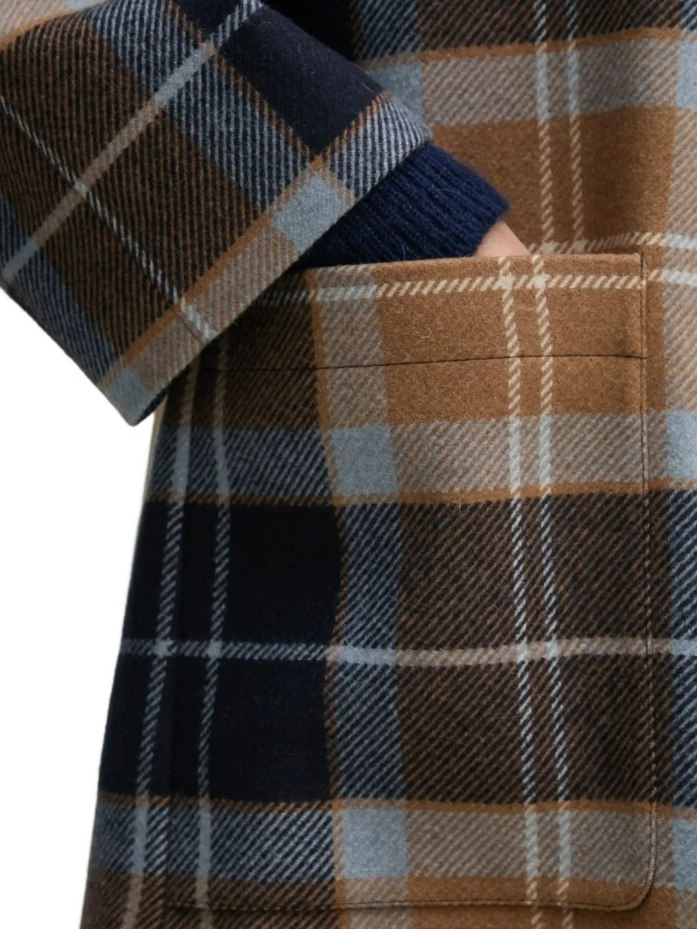 Barbour Kira Checked Single-breasted Coat In Multi