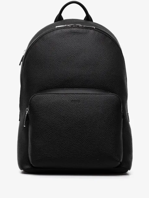 BOSS grained leather backpack 