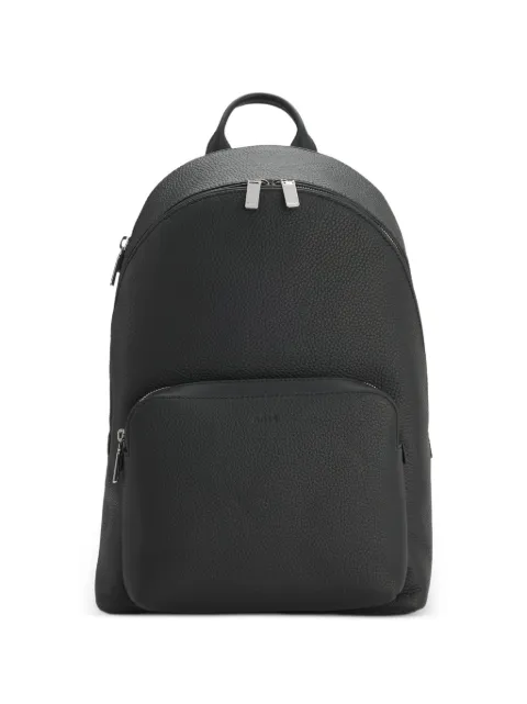 BOSS grained leather backpack 
