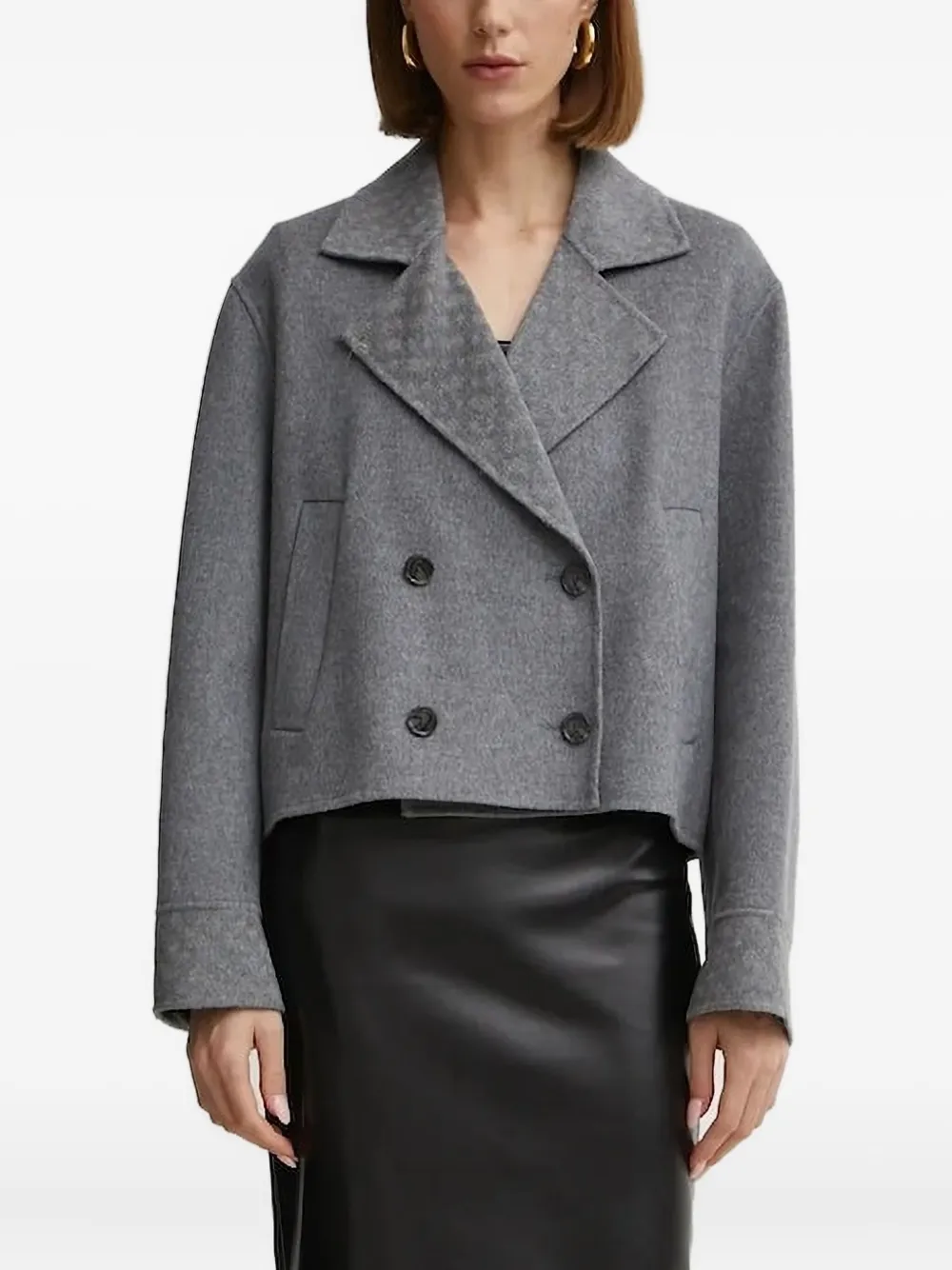 BOSS double-breasted coat | Grey | Image 1