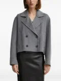 BOSS double-breasted coat - Grey