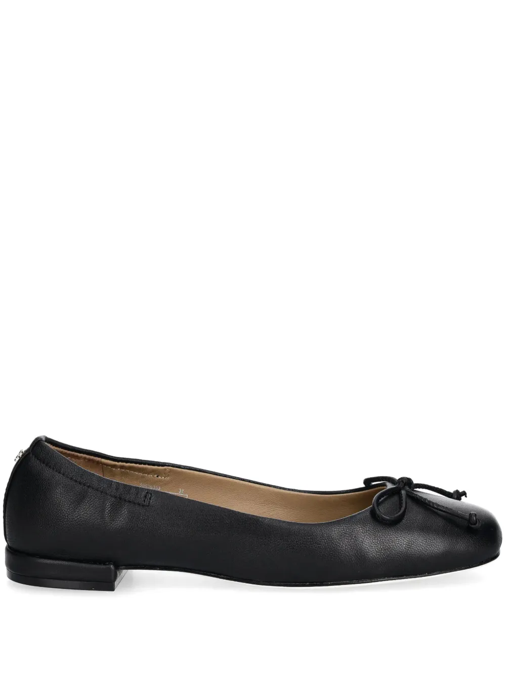 BOSS bow-detail ballet flats Zwart