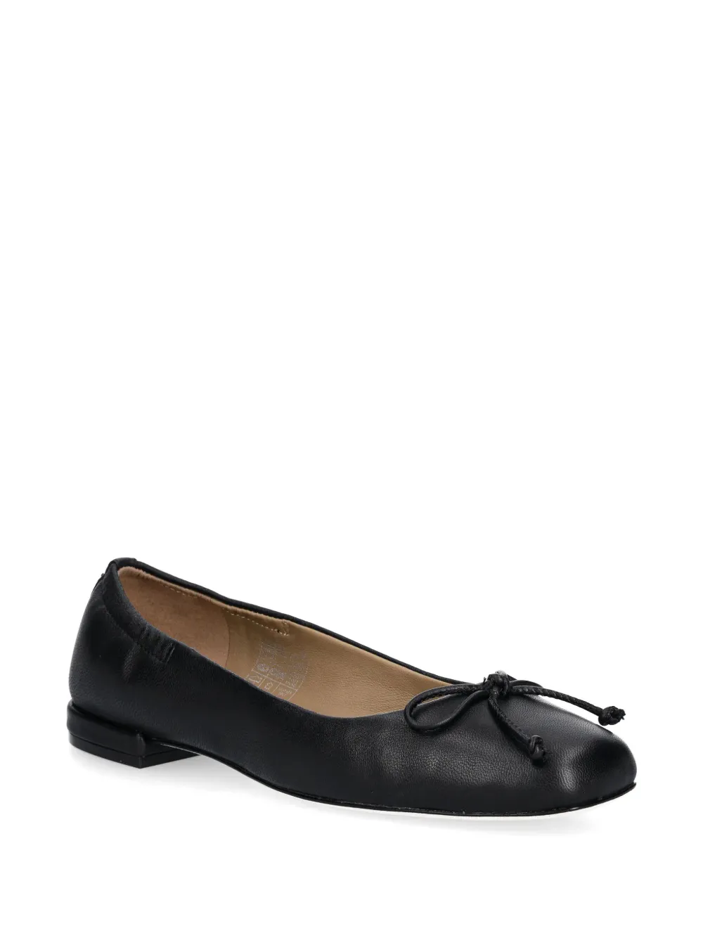 BOSS bow-detail ballet flats Black