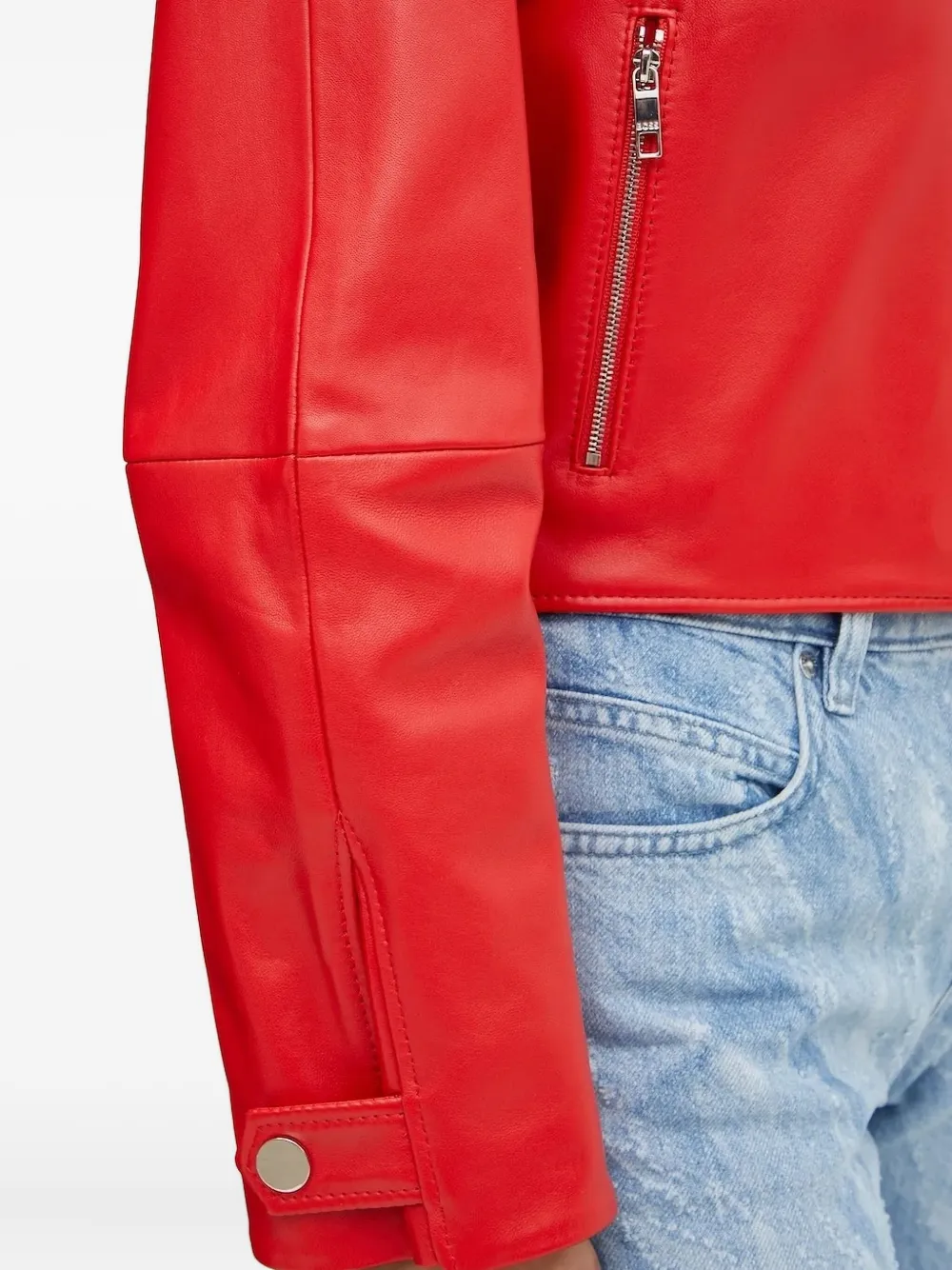 Hugo Boss Button-fastening Jacket In Red