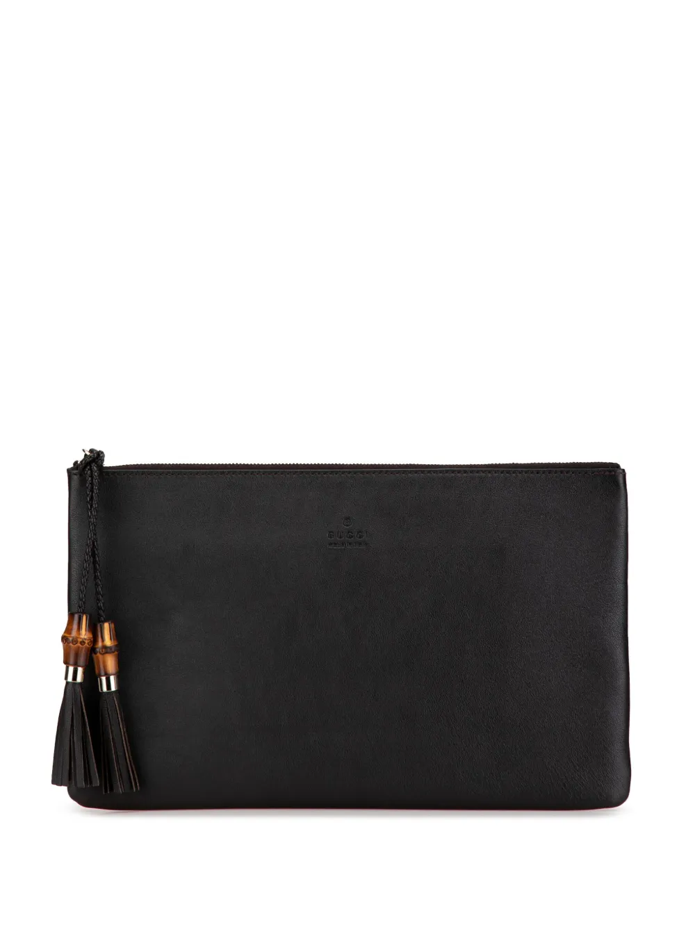 2000-2015 Calfskin Bamboo Tassel clutch bag