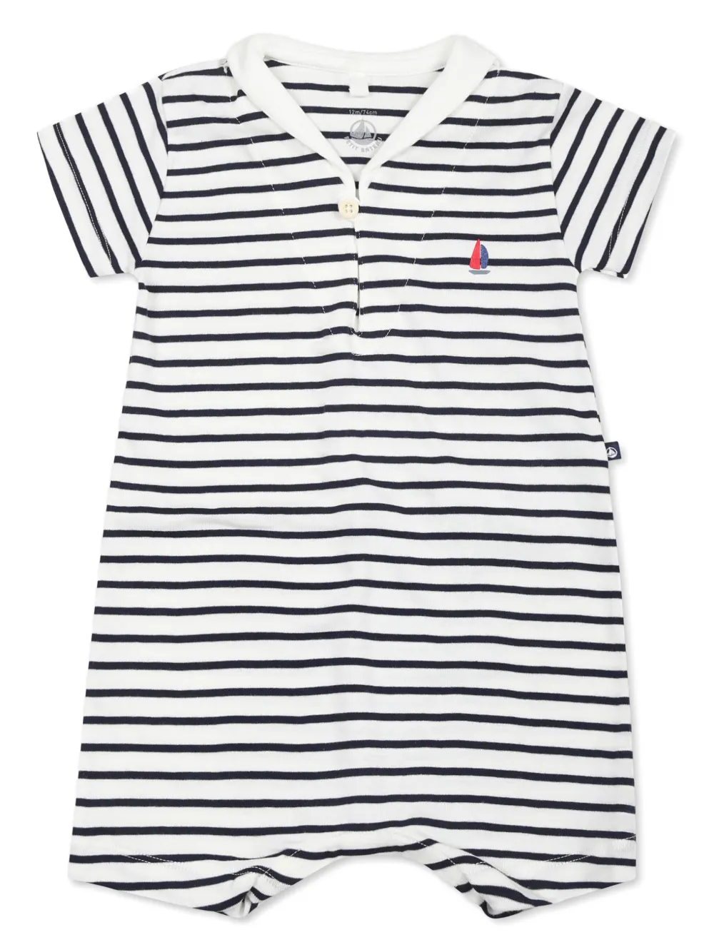 Petit Bateau Katoenen romper Wit