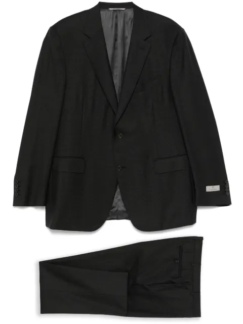 Canali mini check-pattern suit