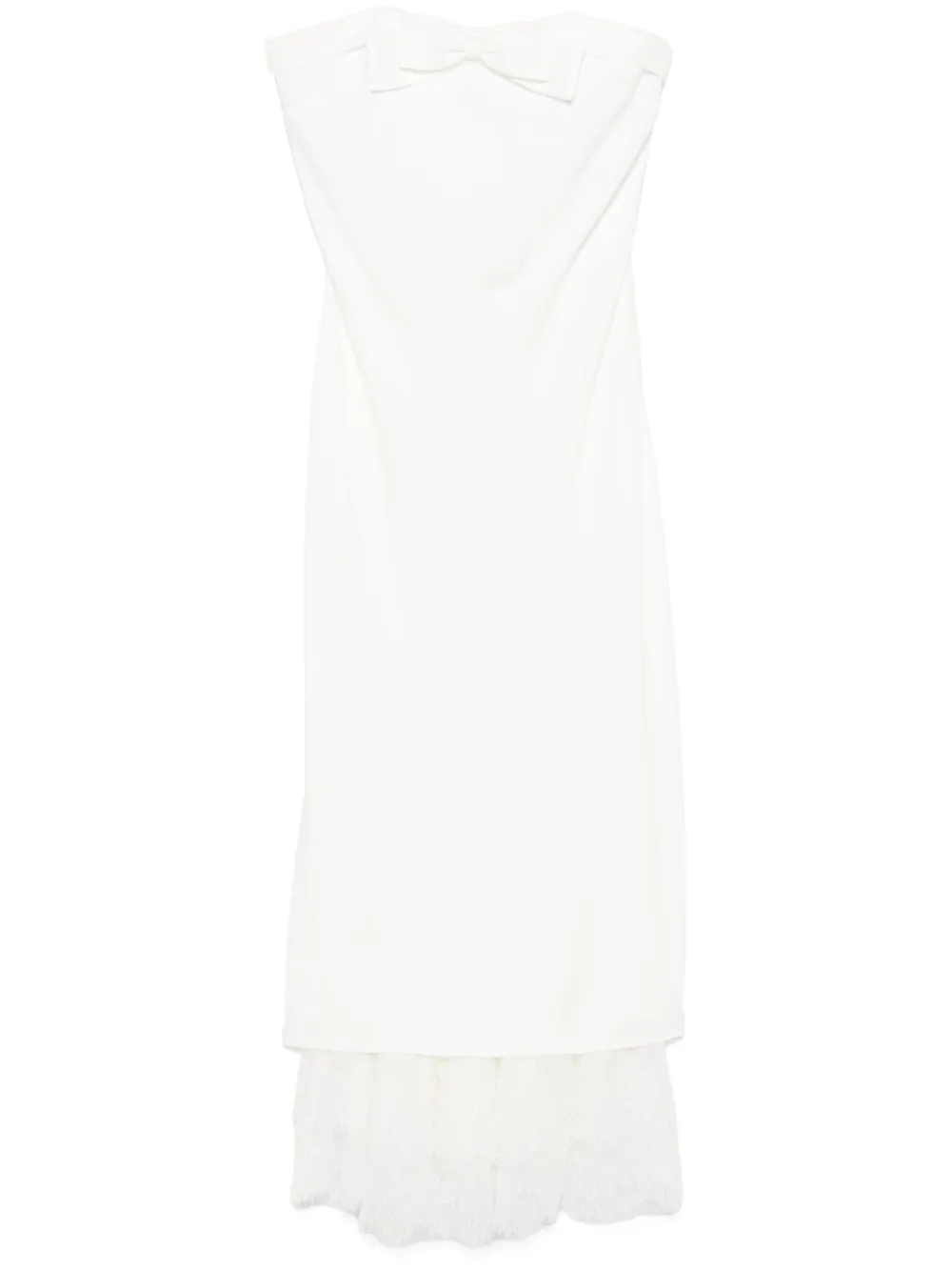 Alessandra Rich bow-detailed midi dress | White | Image 1