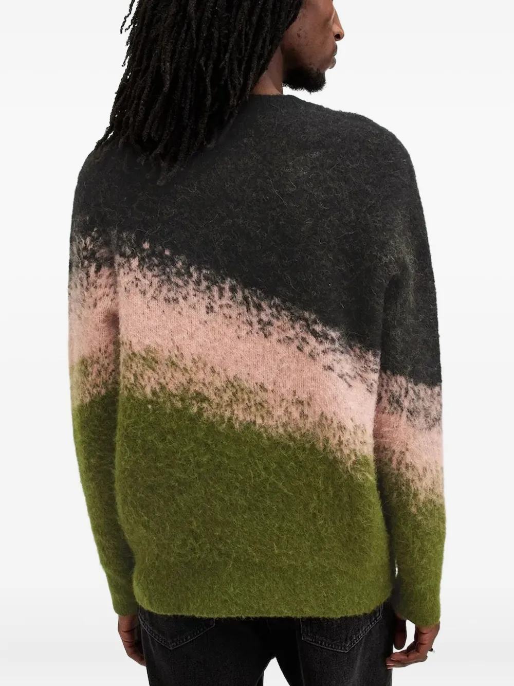 AllSaints ombré crew-neck sweater - Groen