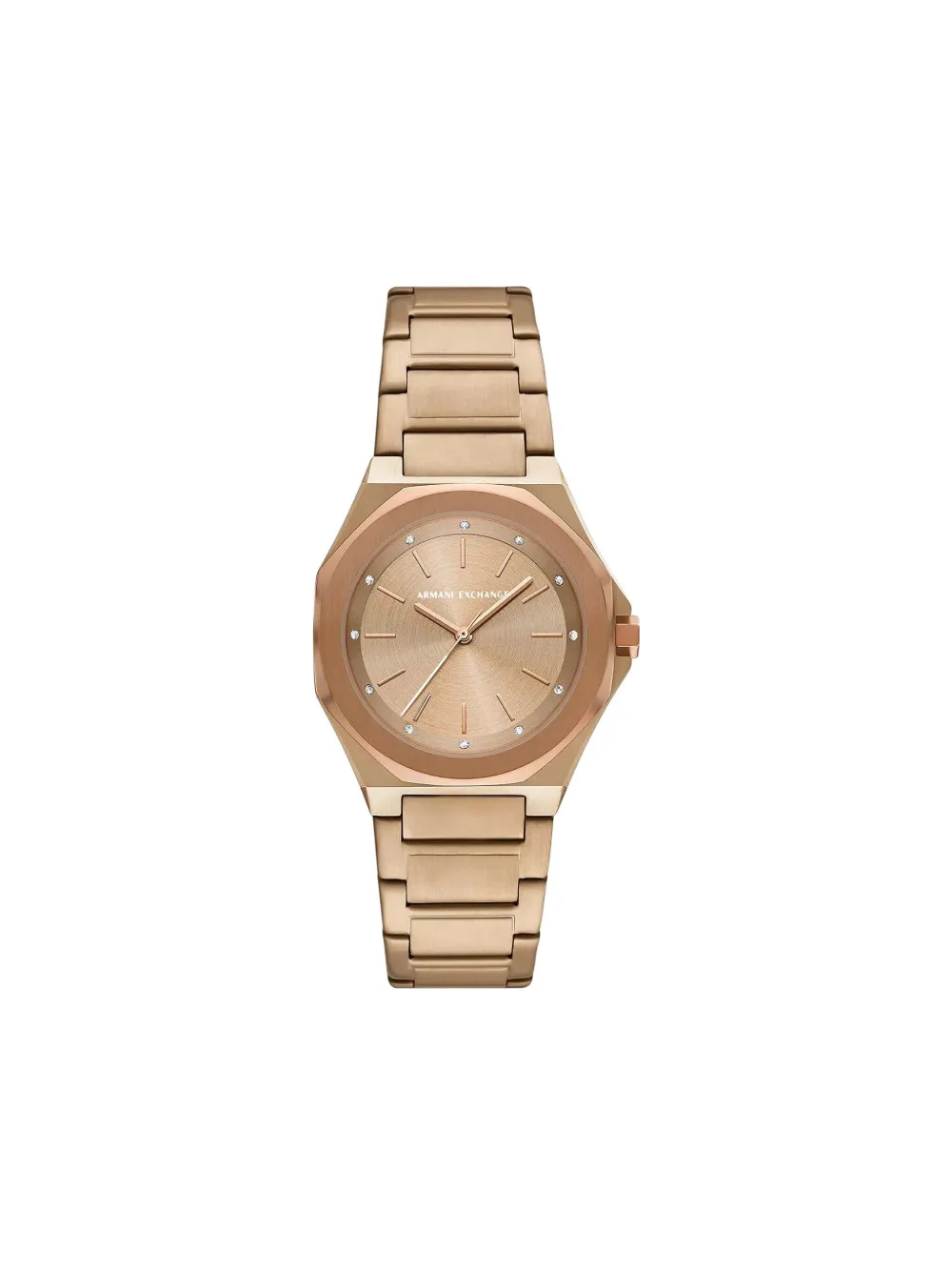Armani Exchange round face 34mm - ゴールドトーン Armani Exchange round face 34mm - ゴールドトーン