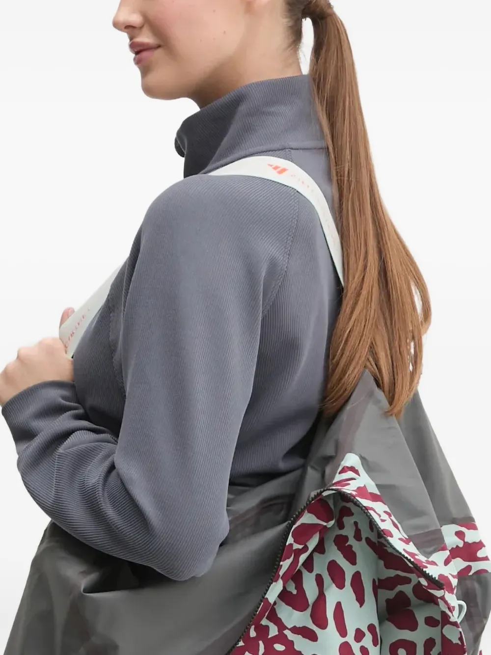 Adidas By Stella Mccartney Leopard-print Jacket In Multi