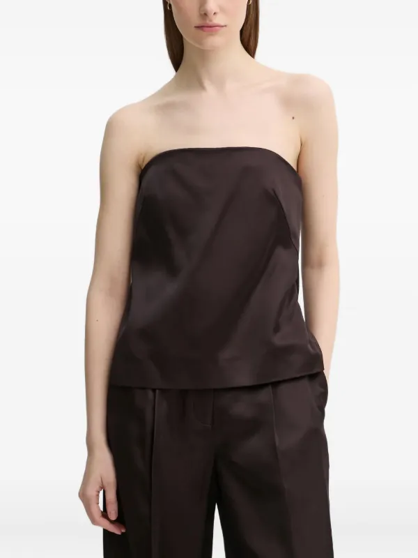 A.L.C. Strapless Top in Brown