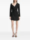 A.L.C. draped asymmetric-shoulder mini dress - Black