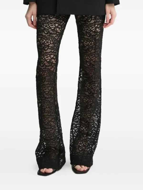 A.L.C. Lace Flare-leg Trousers in Black