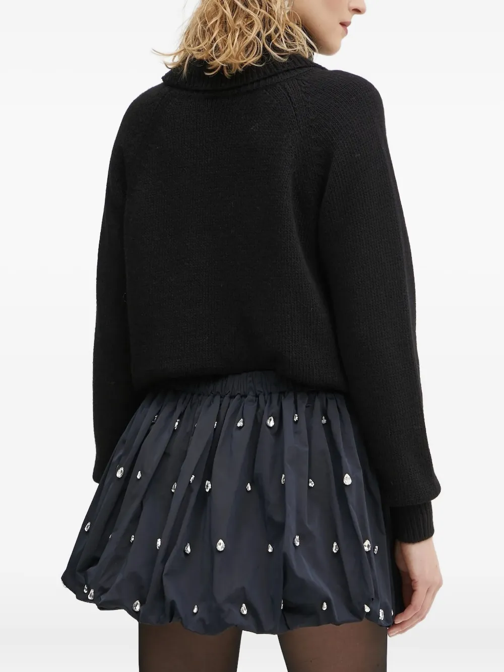 A.L.C. Ballonrok verfraaid met kristallen Blauw