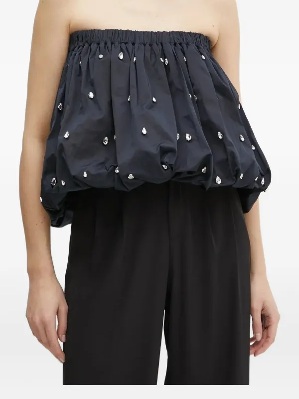 A.L.C. Crystal-embellished Bubble Skirt in Blue
