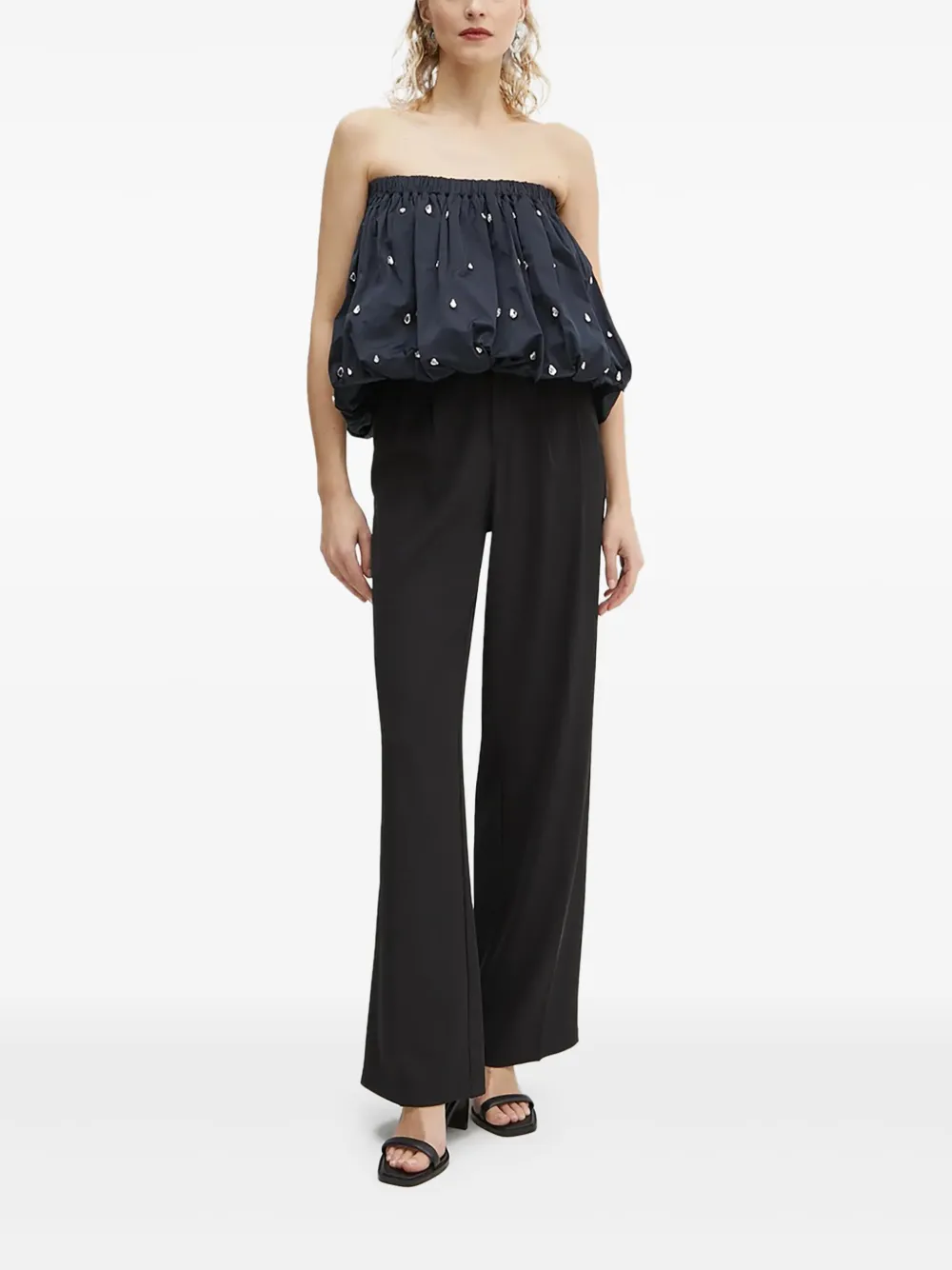 A.L.C. Ballonrok verfraaid met kristallen Blauw