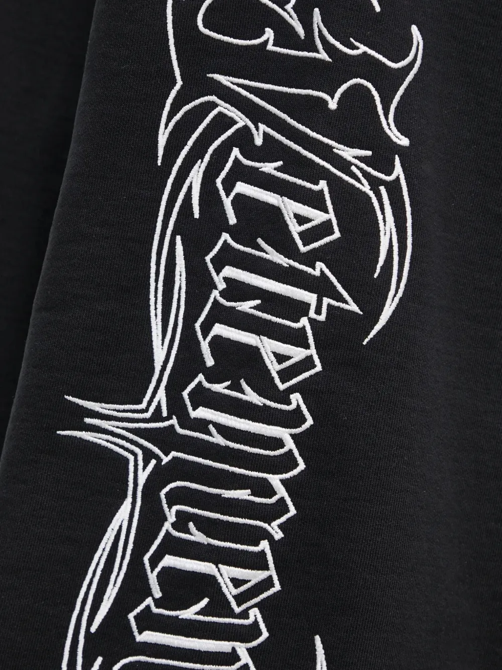 VETEMENTS logo-print hoodie Zwart