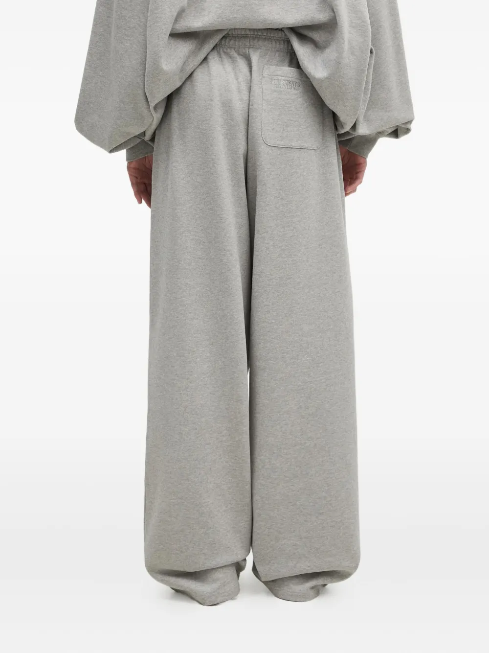 VETEMENTS logo-embroidered track pants Grijs