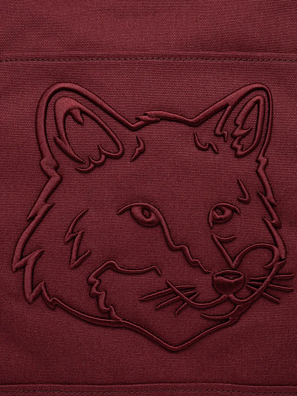Maison Kitsuné XL Fox Head shopper Rood