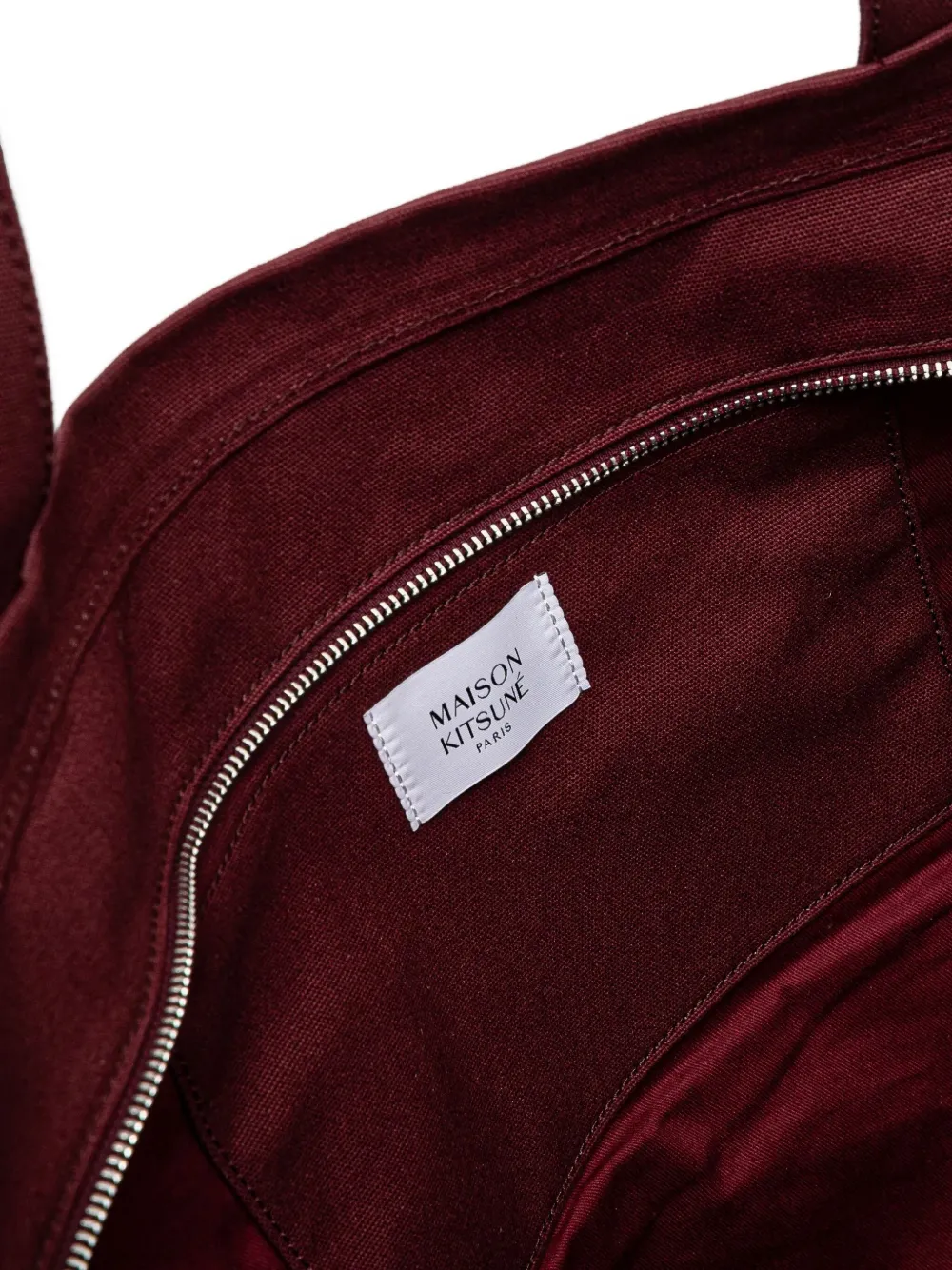 Maison Kitsuné XL Fox Head shopper Rood