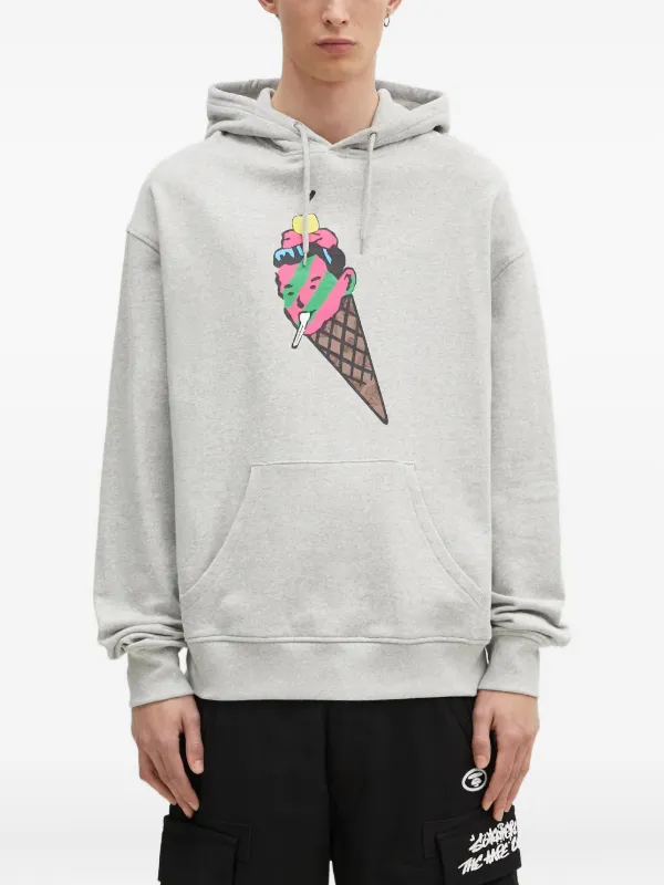 ICECREAM プリント パーカー | グレー | FARFETCH JP